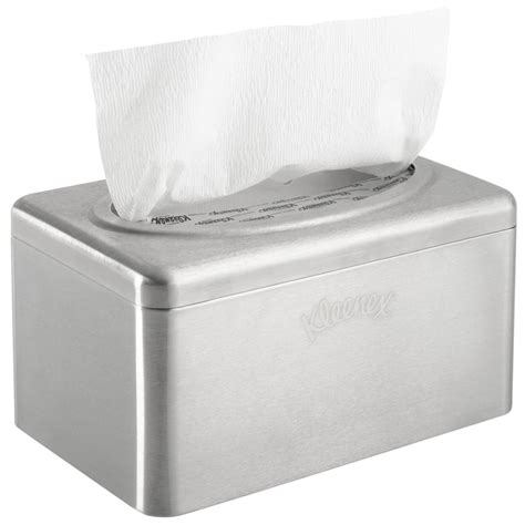 kleenex stainless steel countertop box towel cover|kleenex hand towel wall mount.